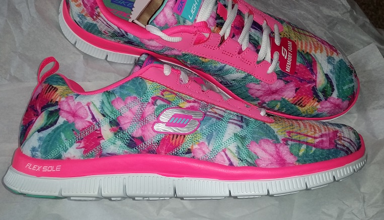 skechers floral trainers
